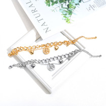 Love Stainless Steel Hollow Tree of Life Bracelet