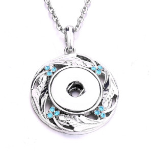 Necklace 80CM chain  metal  fit 20MM chunks snap button jewelry