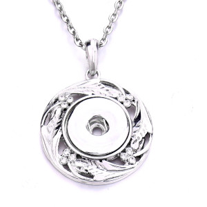 Necklace 80CM chain  metal  fit 20MM chunks snap button jewelry