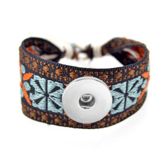 Braided Bracelet Geometric fit18&20MM  snaps jewelry