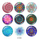 20MM decorative pattern Print glass snaps buttons