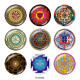 20MM decorative pattern Print glass snaps buttons