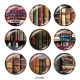 20MM book Print glass snaps buttons
