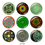 20MM decorative pattern Print glass snaps buttons