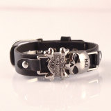 Leather Bracelet PU Leather Punk Skull Scalp Bracelet