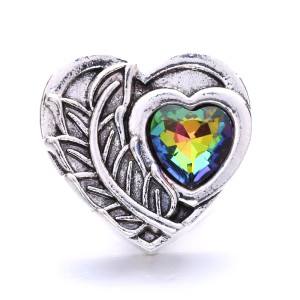 20MM Colored  rhinestones  design  Metal snap buttons