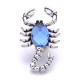 20MM Scorpion  rhinestones  design  Metal snap buttons