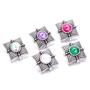 20MM   rhinestones  design  Metal snap buttons