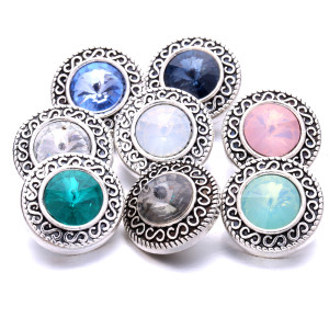 20MM   rhinestones  design  Metal snap buttons