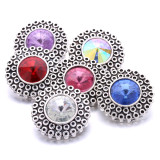 20MM   rhinestones  design  Metal snap buttons