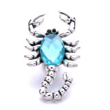 20MM Scorpion  rhinestones  design  Metal snap buttons