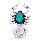 20MM Scorpion  rhinestones  design  Metal snap buttons