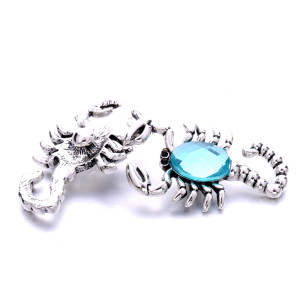 20MM Scorpion  rhinestones  design  Metal snap buttons