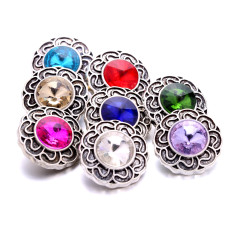 20MM   rhinestones  design  Metal snap buttons