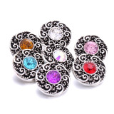 20MM   rhinestones  design  Metal snap buttons