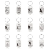 Stainless Steel Keychain Mother's Day Father's Day Graduation Season Christmas Gift