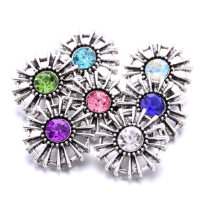 20MM   rhinestones  design  Metal snap buttons
