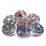20MM   rhinestones  design  Metal snap buttons