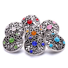 20MM   rhinestones  design  Metal snap buttons