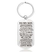 Stainless Steel Keychain Mother's Day Father's Day Graduation Season Christmas Gift