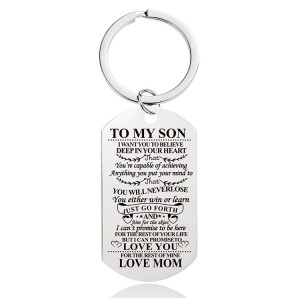 Stainless Steel Keychain Mother's Day Father's Day Graduation Season Christmas Gift