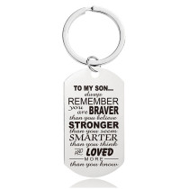 Stainless Steel Keychain Mother's Day Father's Day Graduation Season Christmas Gift
