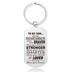 Stainless Steel Keychain Mother's Day Father's Day Graduation Season Christmas Gift