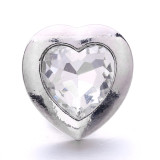 20MM  love rhinestones  design  Metal snap buttons