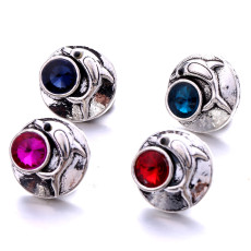 20MM  dolphin rhinestones  design  Metal snap buttons