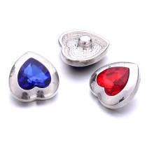 20MM  love rhinestones  design  Metal snap buttons
