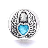 20MM  love rhinestones  design  Metal snap buttons