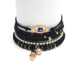 Eye Beads Temperament Multilayer Hand Beaded Bracelet