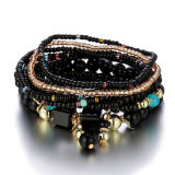 Bohemian Jewelry Layered Bracelet with Turquoise Beads