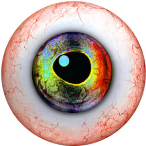 20MM  Eyes Cat Eye Eyeball Print  glass snaps buttons