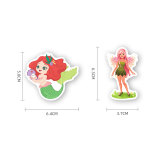 50pcs  Cartoon princess graffiti stickers decorative suitcase notebook waterproof detachable stickers