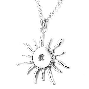 Necklace 80CM chain  metal  fit 20MM chunks snap button jewelry