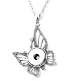 Necklace 80CM chain  metal  fit 20MM chunks snap button jewelry