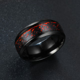Stainless steel gold piece silver piece dragon pattern dragon piece ring