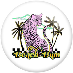 20MM pattern Smile Print  glass snaps buttons