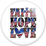 20MM 2024 Trump USA  Print  glass snaps buttons