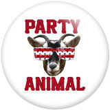 20MM pattern cows  Print  glass snaps buttons