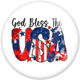 20MM 2024 Trump USA  Print  glass snaps buttons