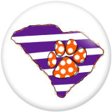 20MM pattern Basketball  Hockey Print  glass snaps buttons