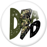 20MM pattern Mom Print  glass snaps buttons