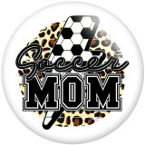 20MM pattern Mom Print  glass snaps buttons