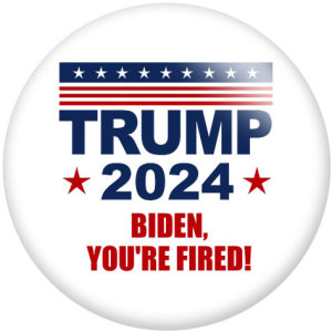 20MM 2024 Trump USA  Print  glass snaps buttons