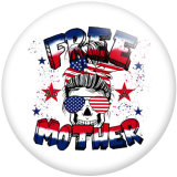 20MM pattern Mom Print  glass snaps buttons