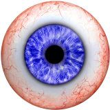 20MM  Eyes Cat Eye Eyeball Print  glass snaps buttons