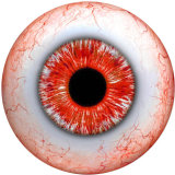 20MM  Eyes Cat Eye Eyeball Print  glass snaps buttons