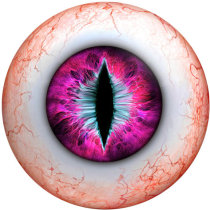 20MM  Eyes Cat Eye Eyeball Print  glass snaps buttons